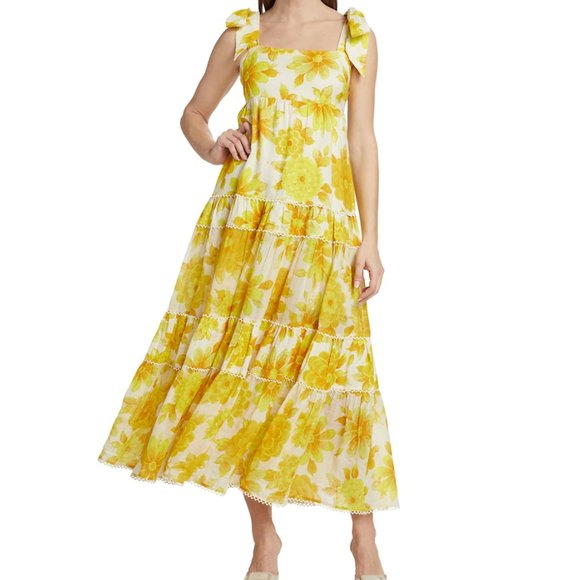 ALÉMAIS Sonny Floral Linen Sundress - Picture 2 of 5